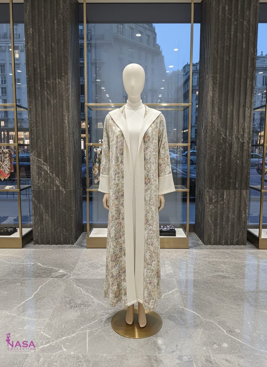 Printed wool Kaftan