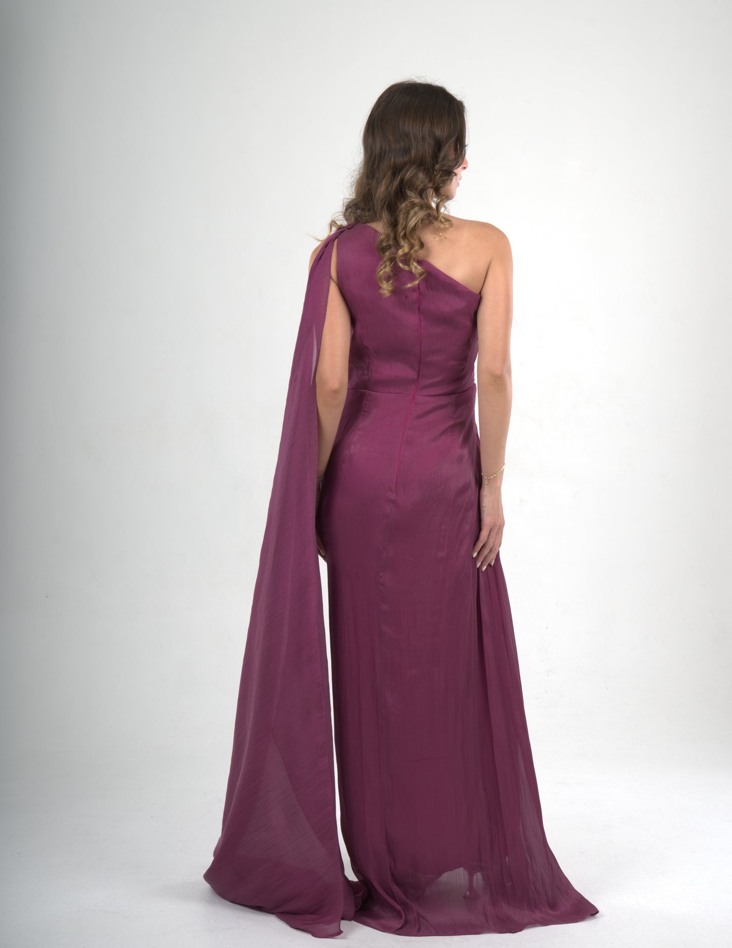 Violet Crinkle Dress