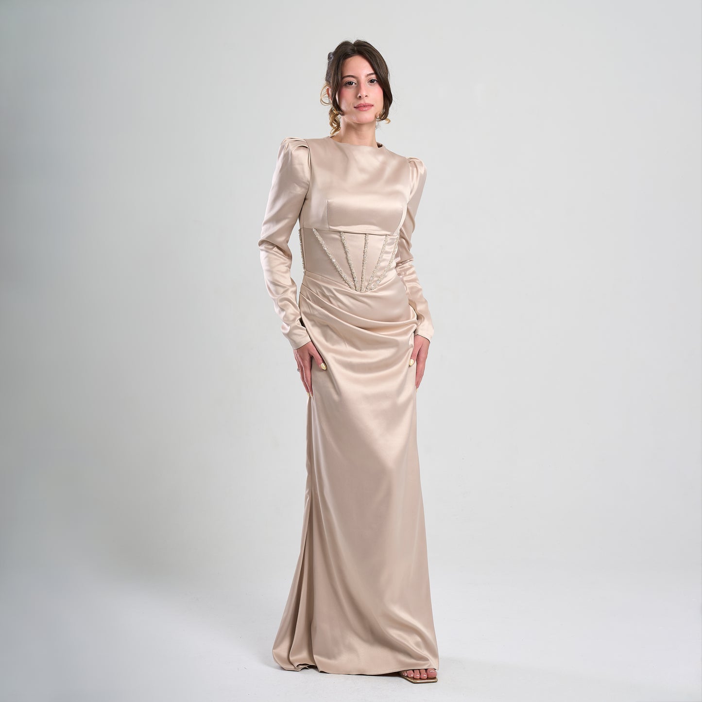 Celestia Satin Gown