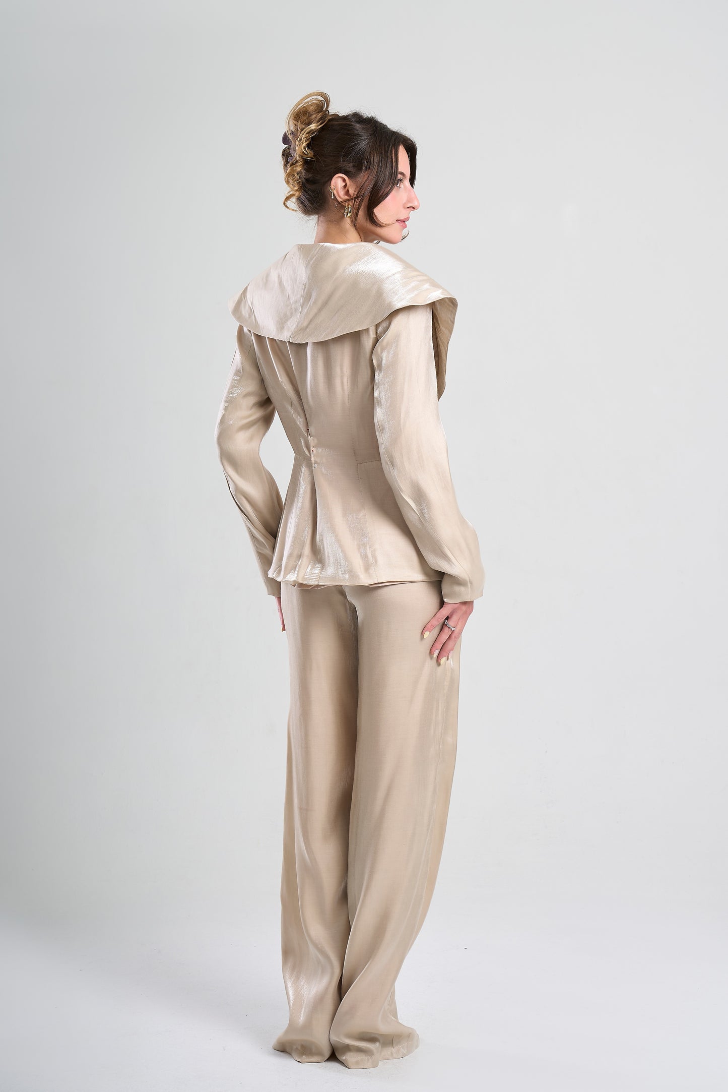 Gold Wide Collar Suit