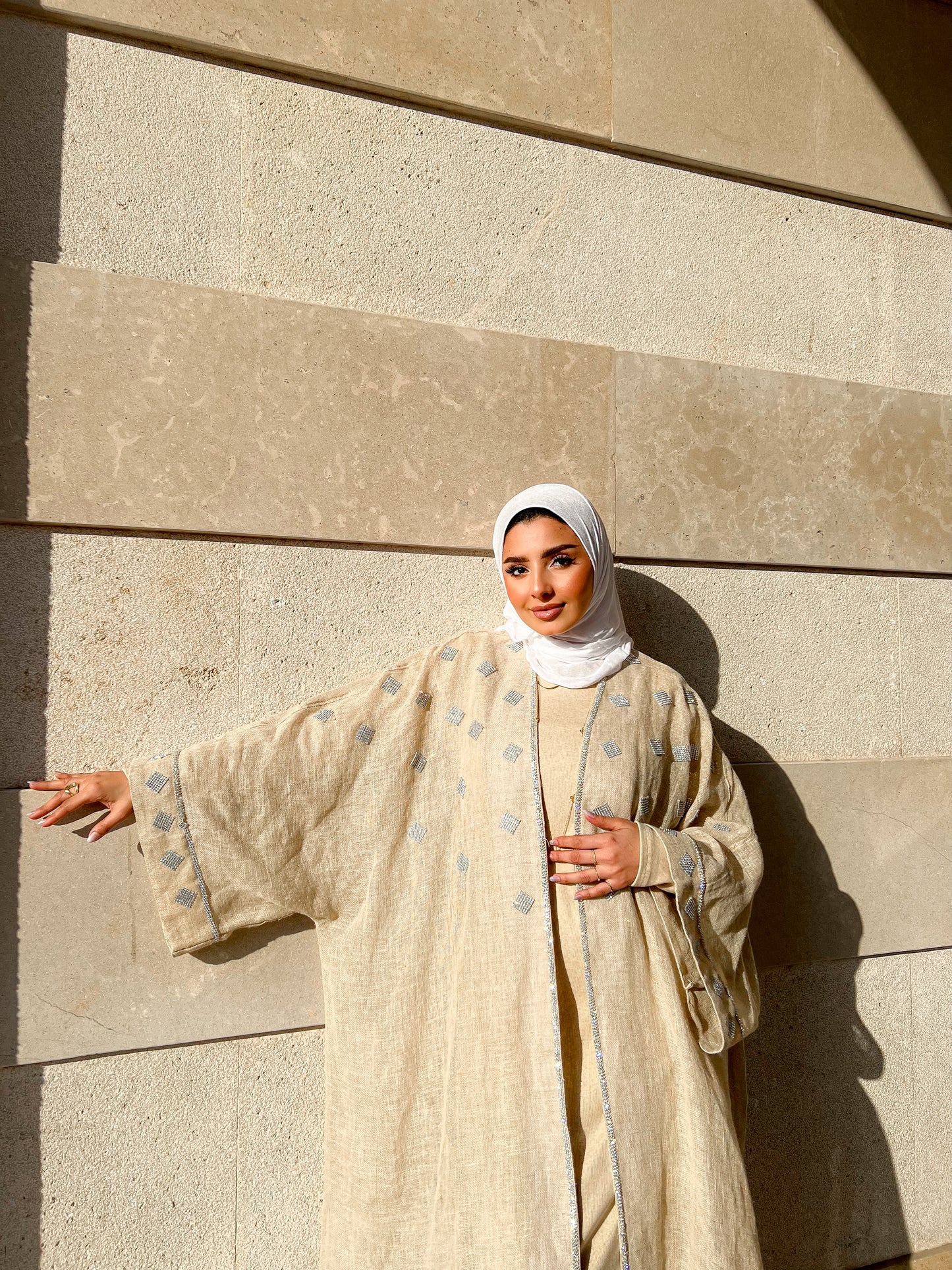 Ivory Glow Kaftan