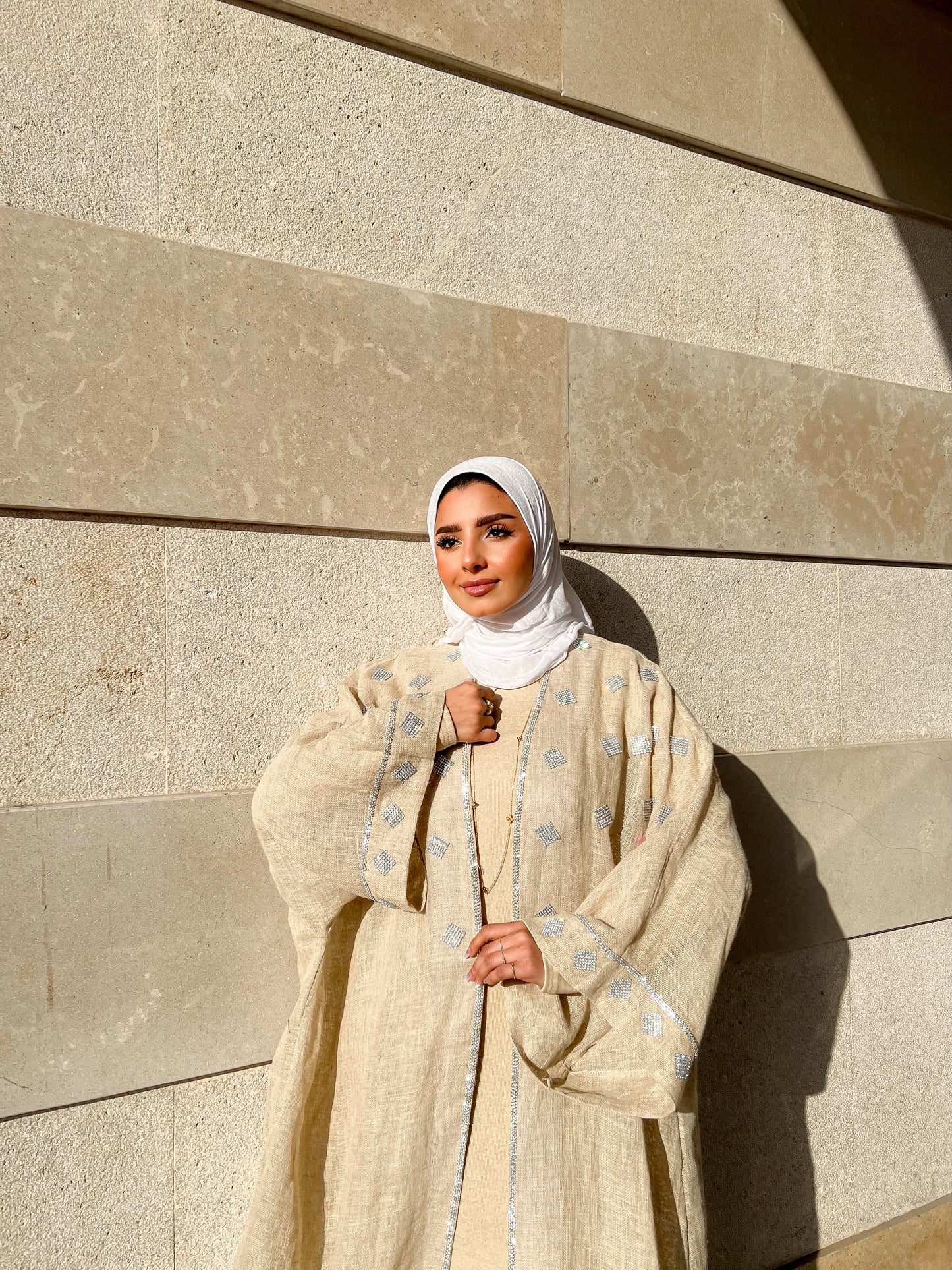 Ivory Glow Kaftan