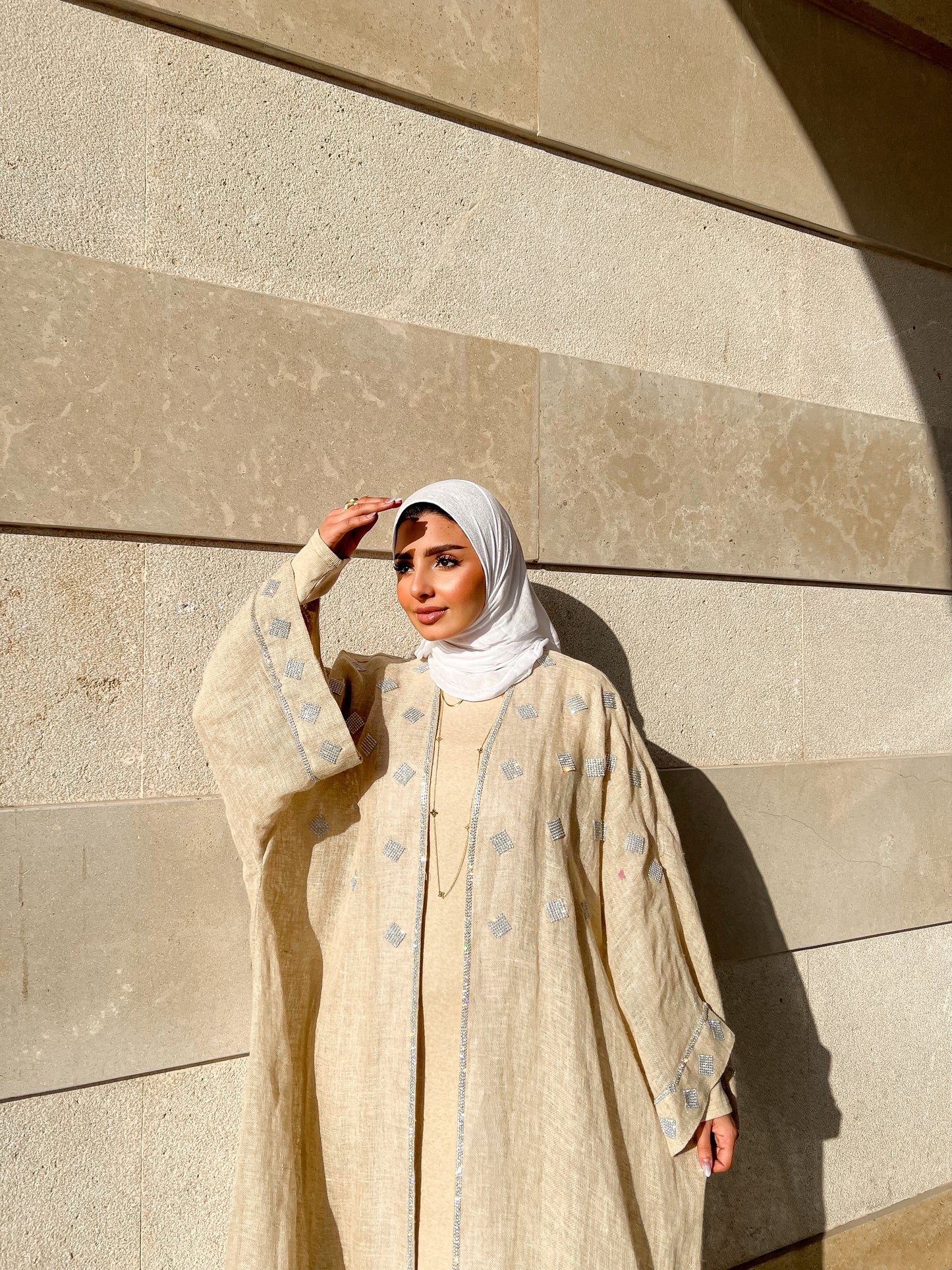 Ivory Glow Kaftan