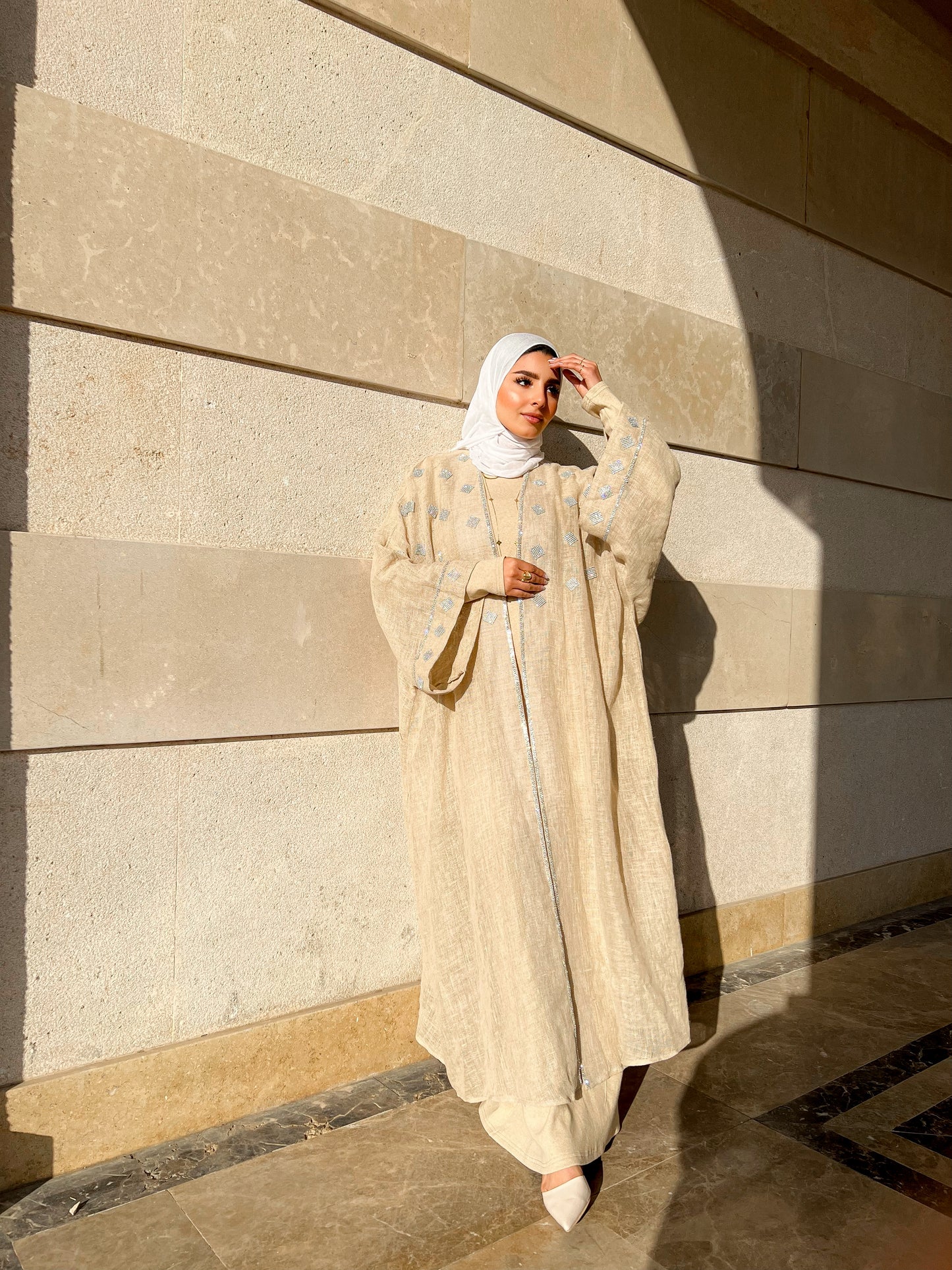 Ivory Glow Kaftan