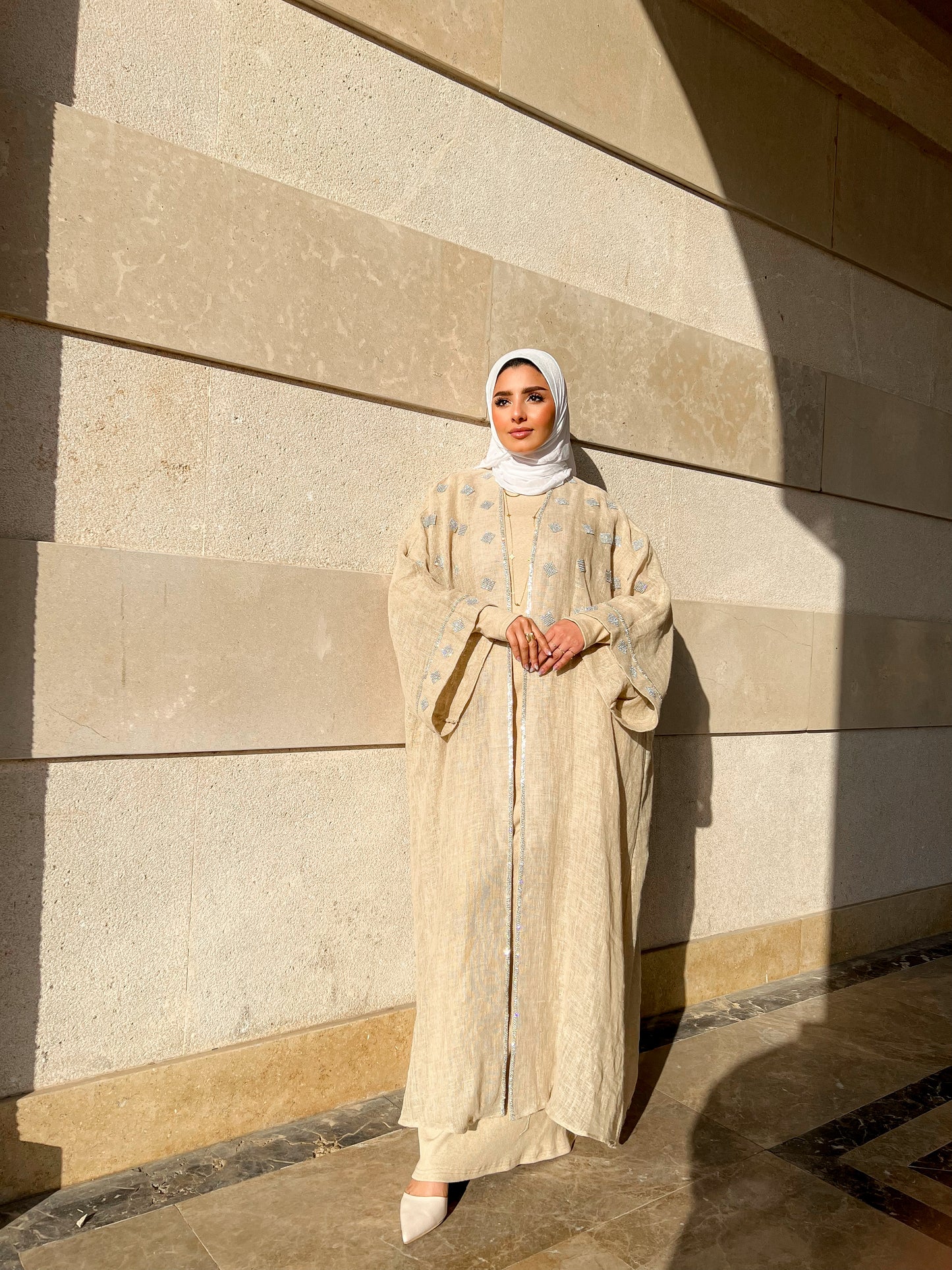 Ivory Glow Kaftan