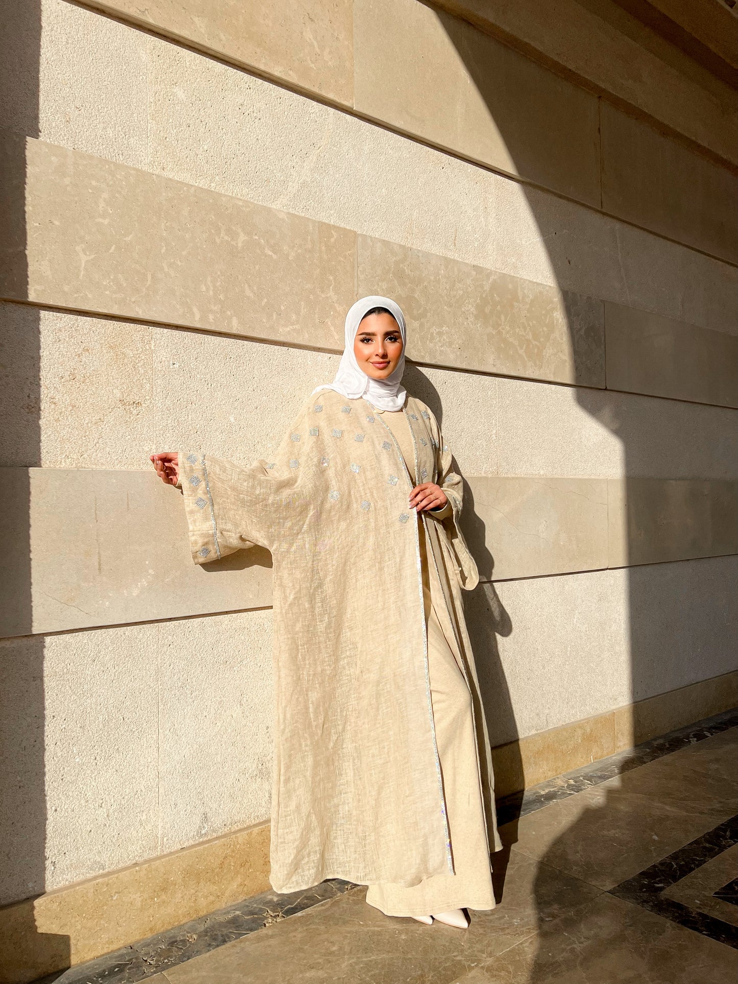 Ivory Glow Kaftan