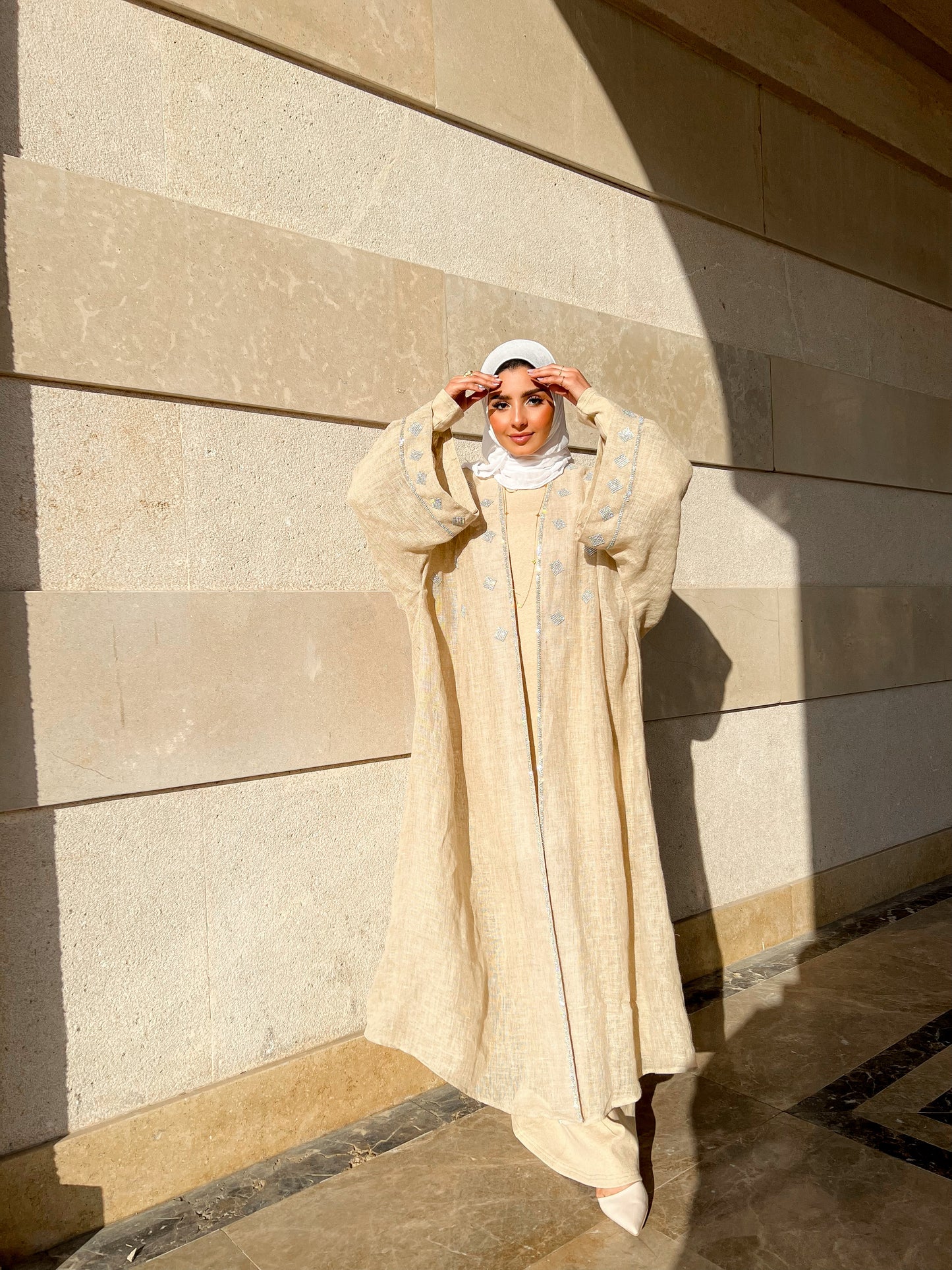 Ivory Glow Kaftan
