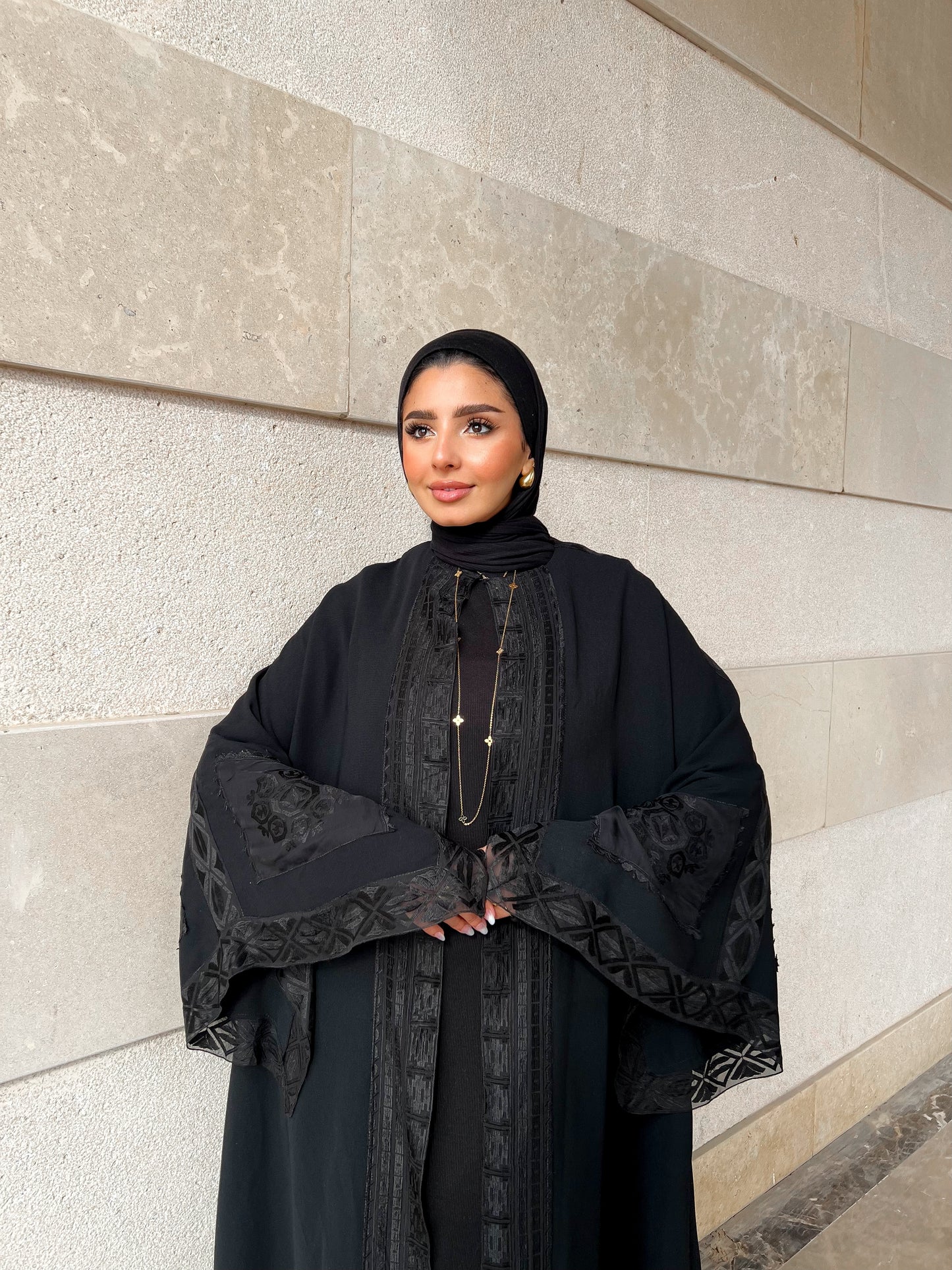 Lace Noir Kaftan