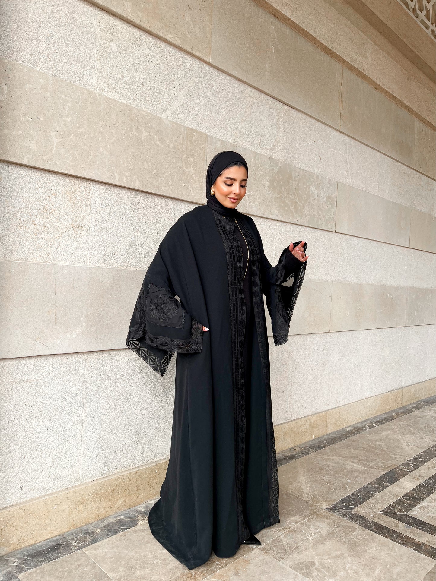 Lace Noir Kaftan