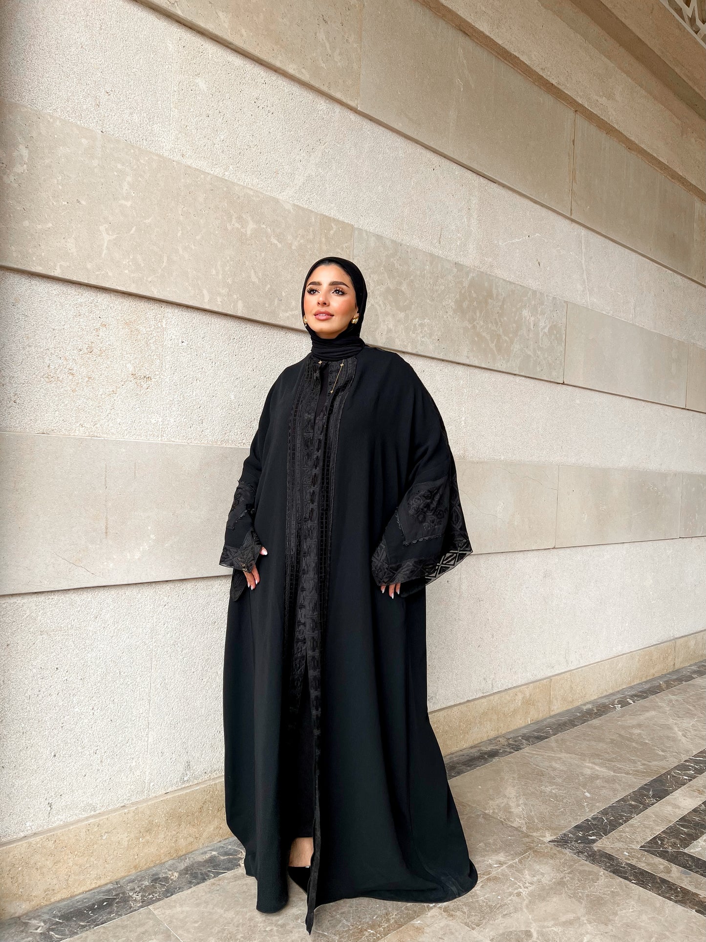 Lace Noir Kaftan
