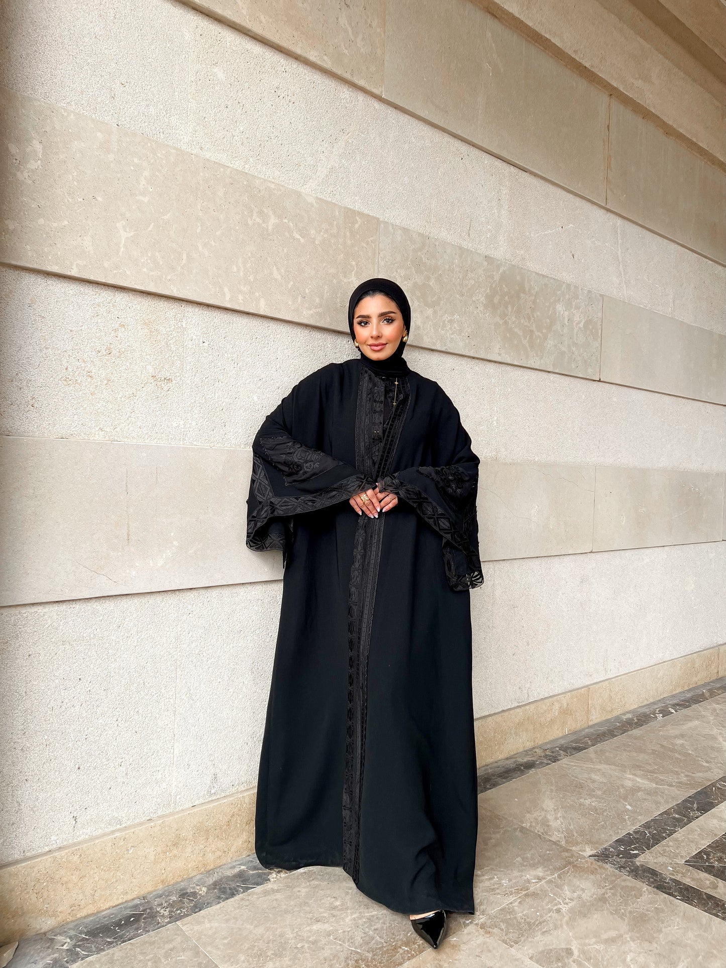 Lace Noir Kaftan
