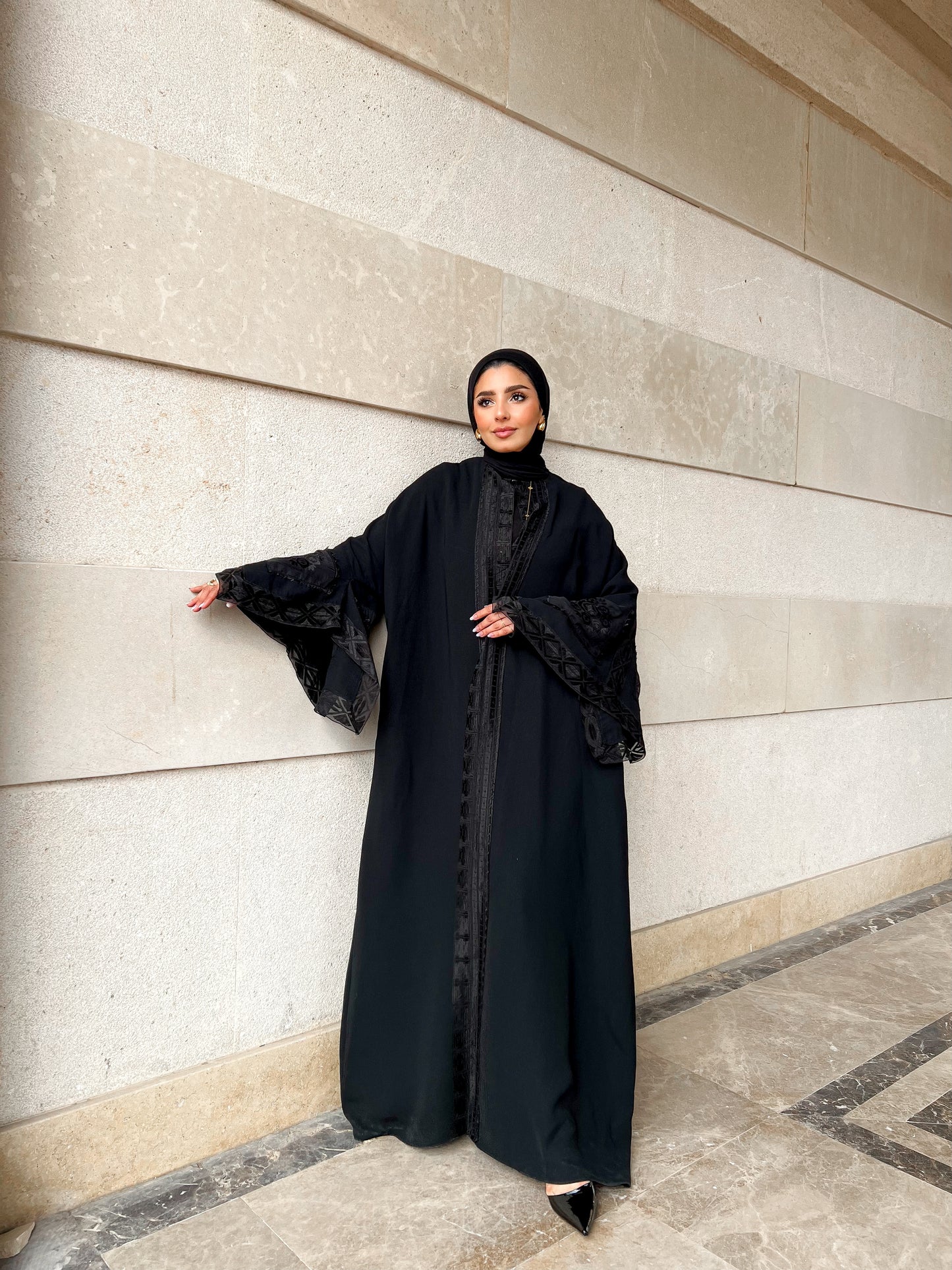 Lace Noir Kaftan