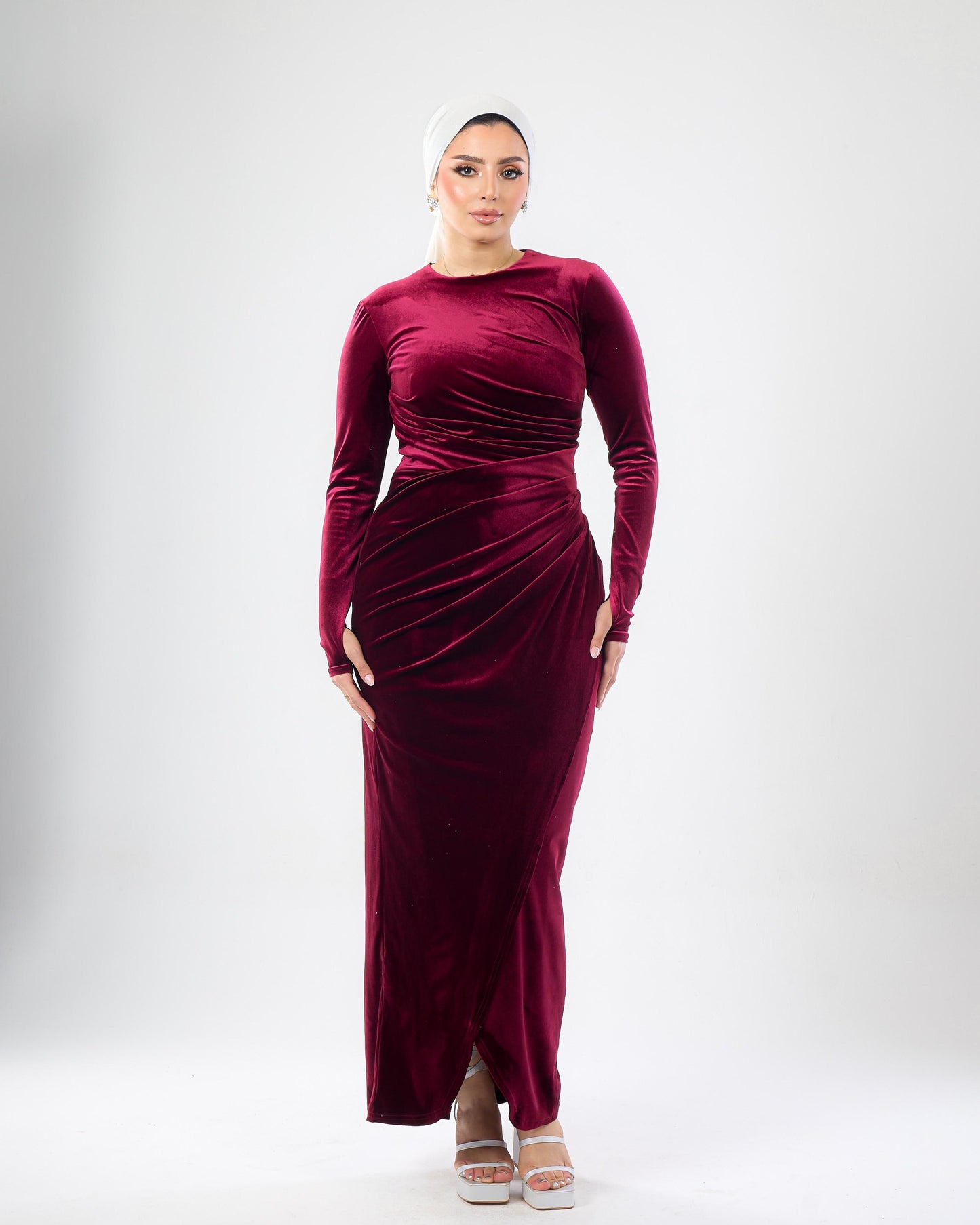 Velvet Modest Dress