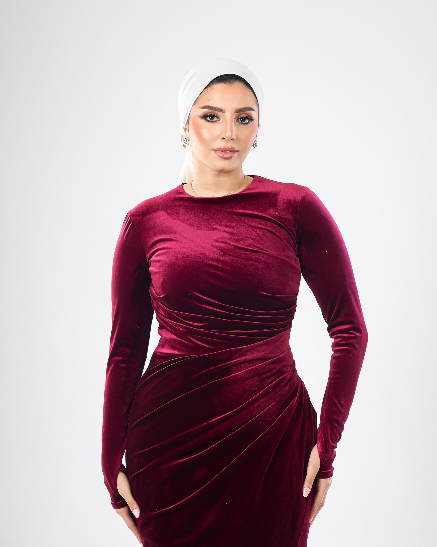 Velvet Modest Dress