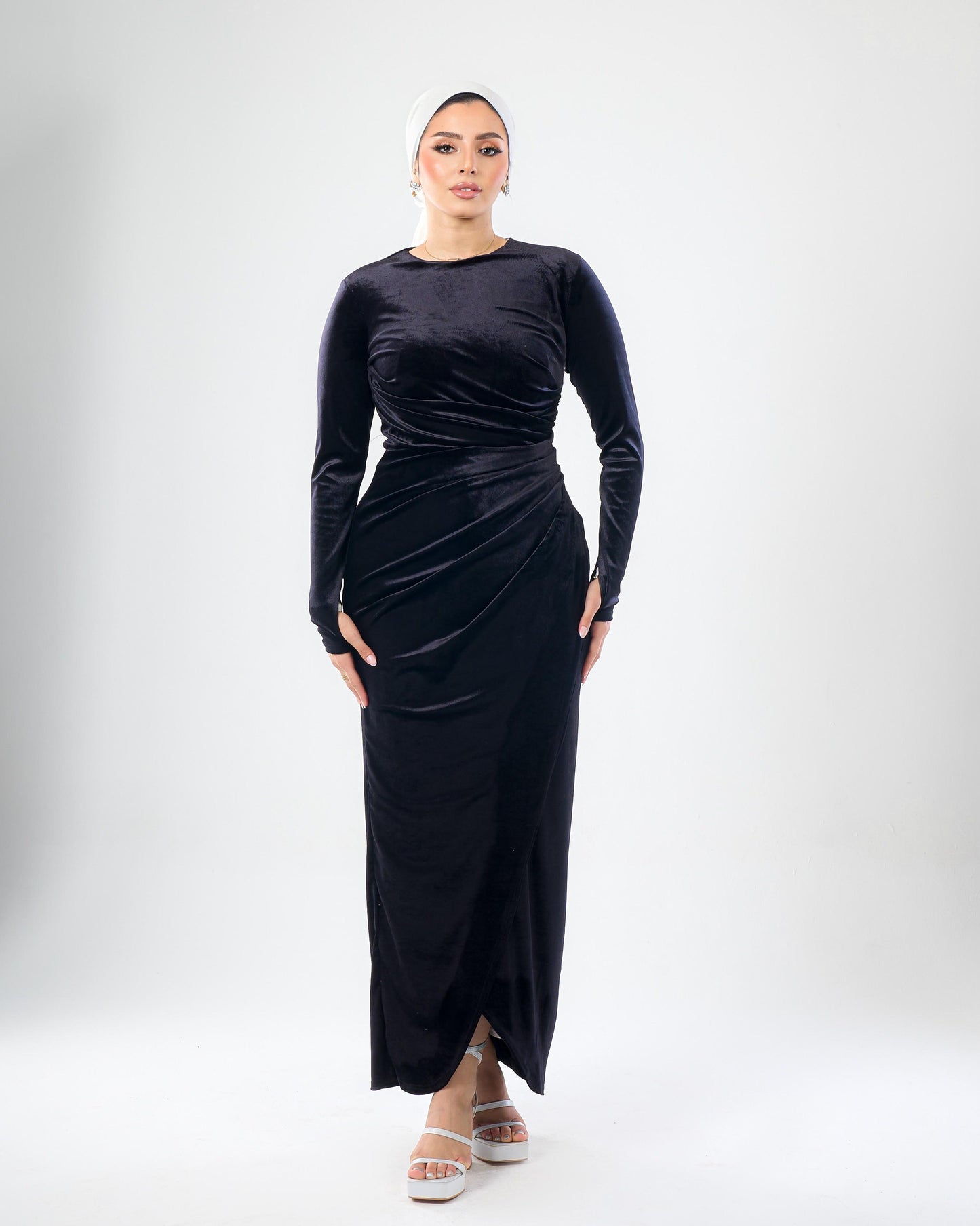 Velvet Modest Dress