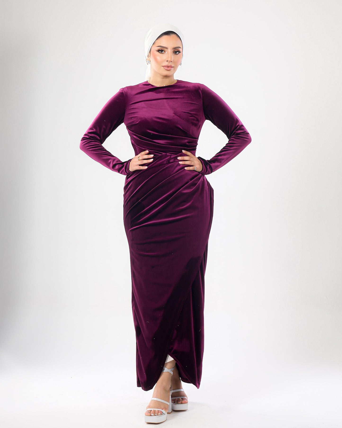 Velvet Modest Dress