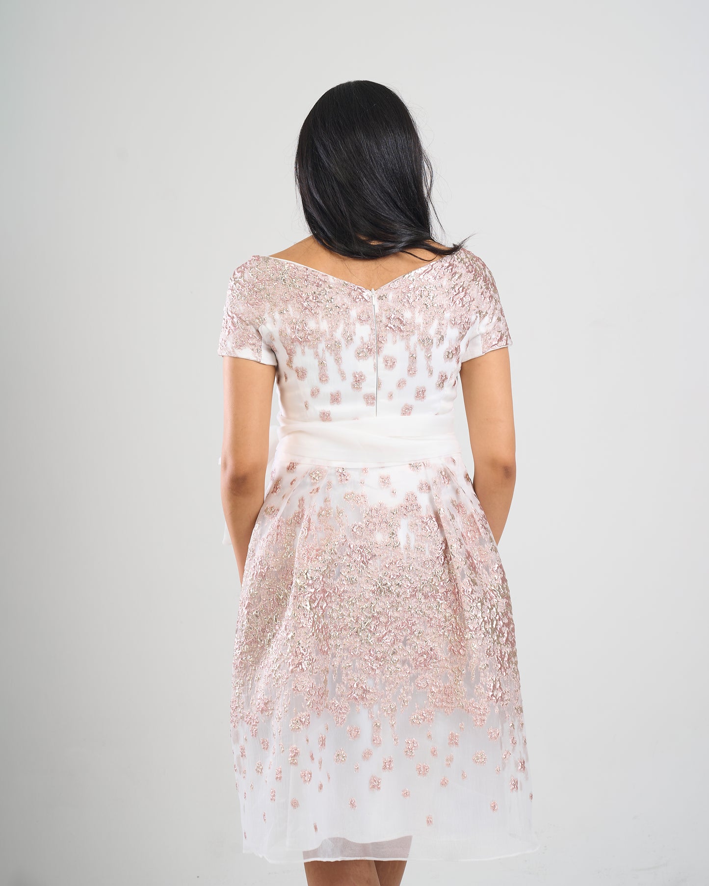 Rose Sparkle Bow Dress