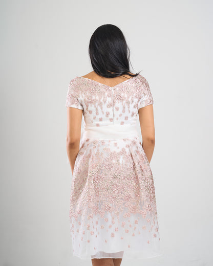 Rose Sparkle Bow Dress