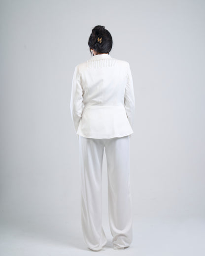 Pearl Cascade Satin Suit