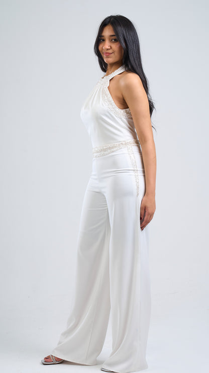 Pearl Essence Halter Jumpsuit