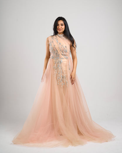 Aurora Embellished Tulle Gown