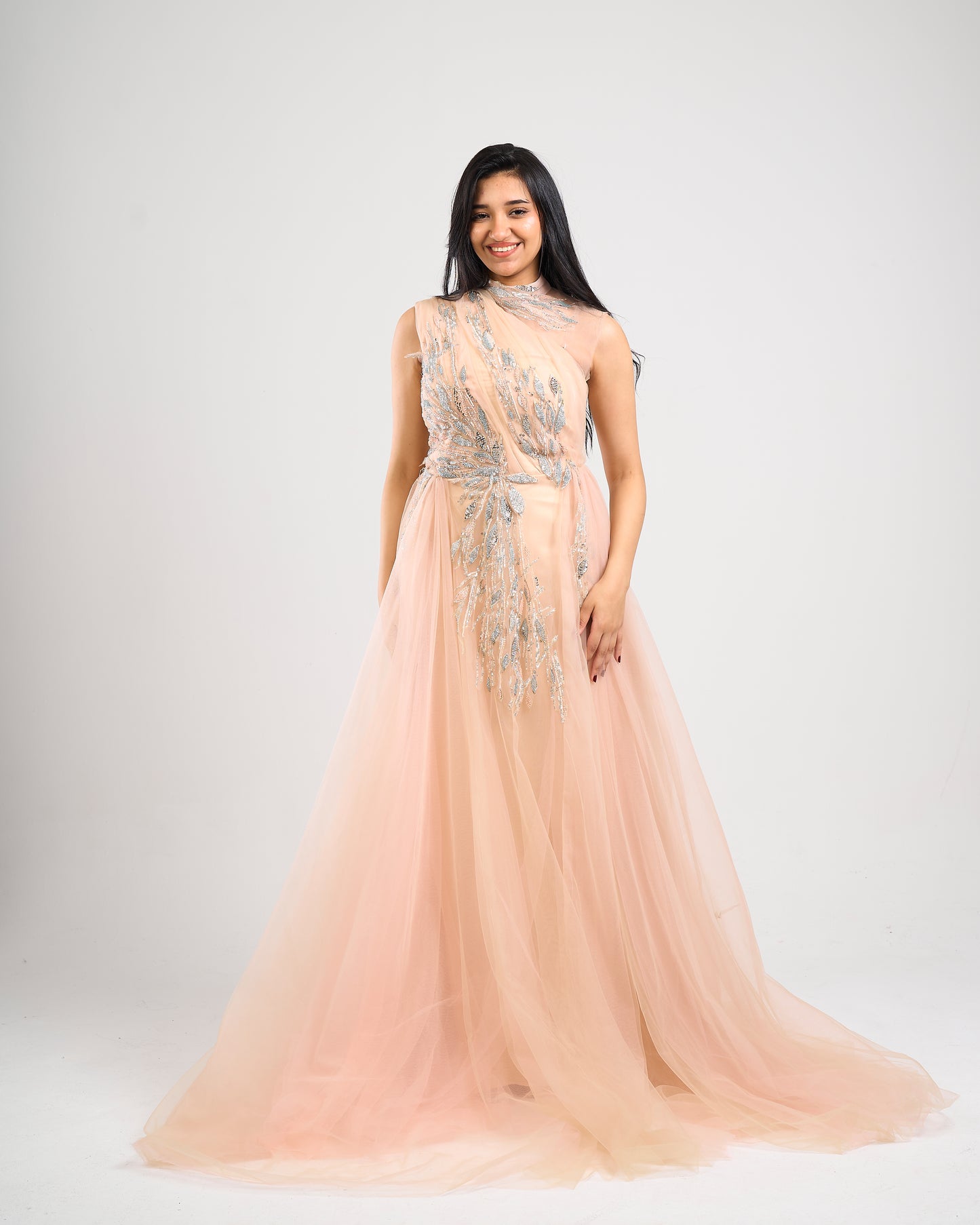 Aurora Embellished Tulle Gown