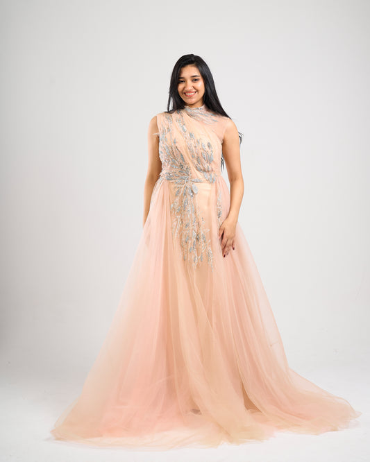 Aurora Embellished Tulle Gown