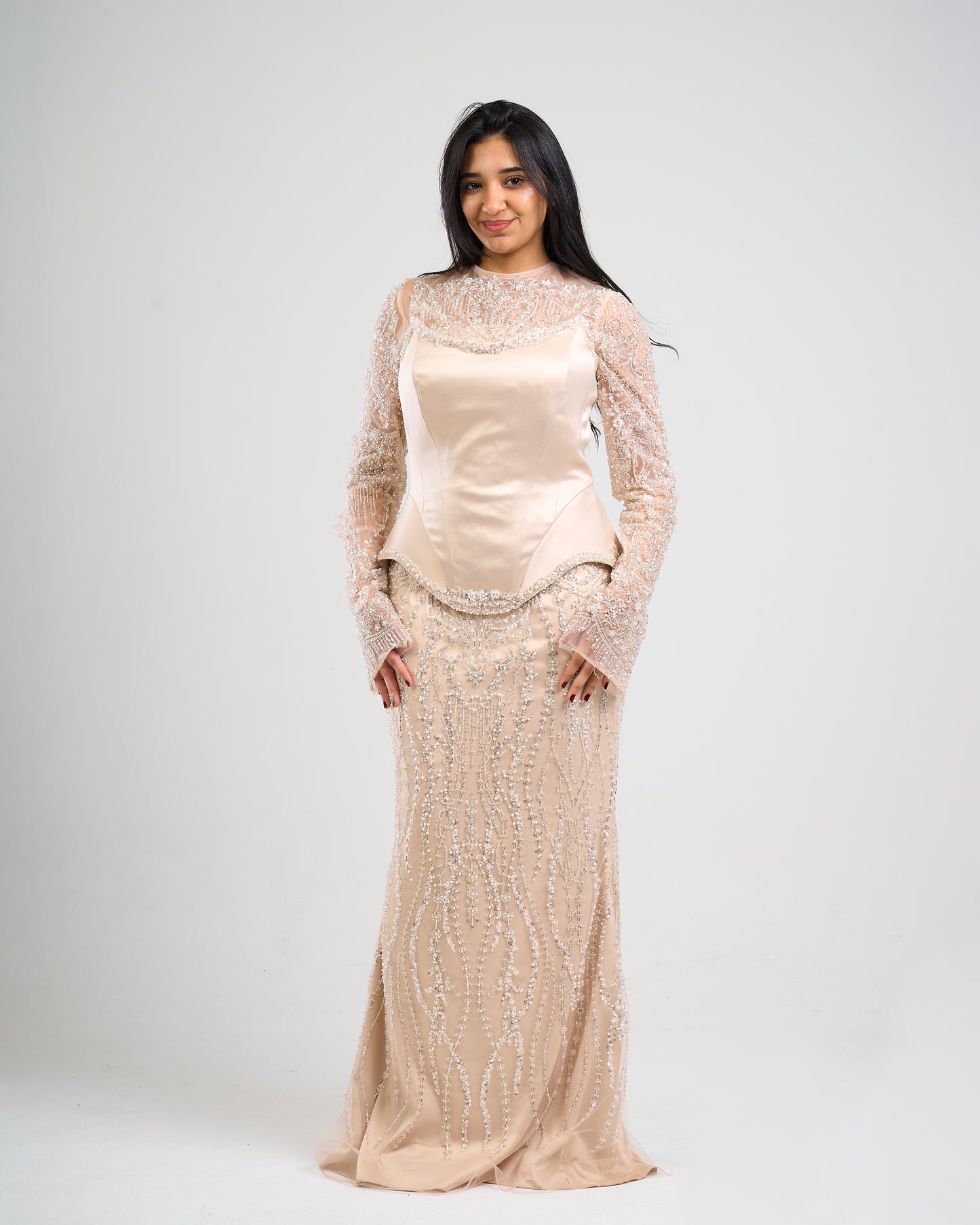 Golden Aura Embellished Gown