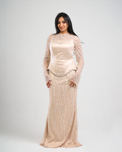 Golden Aura Embellished Gown