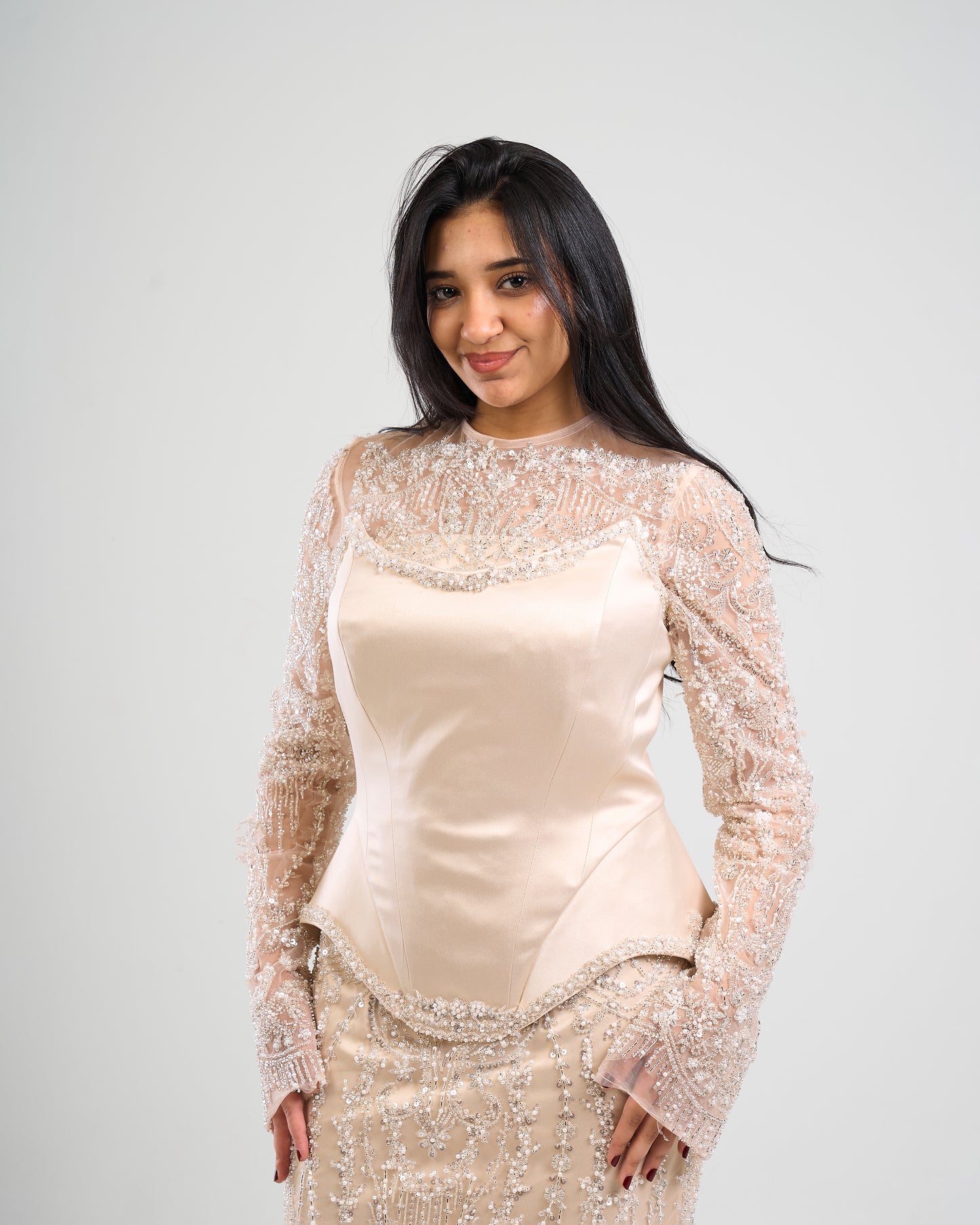 Golden Aura Embellished Gown