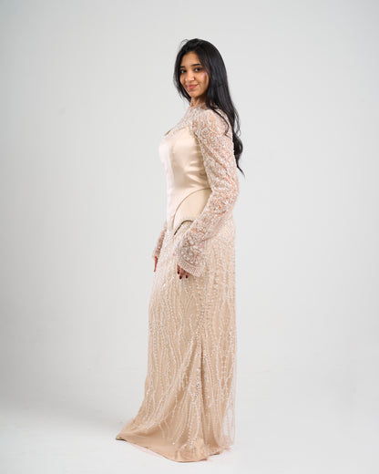 Golden Aura Embellished Gown