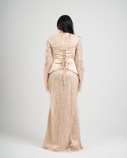 Golden Aura Embellished Gown