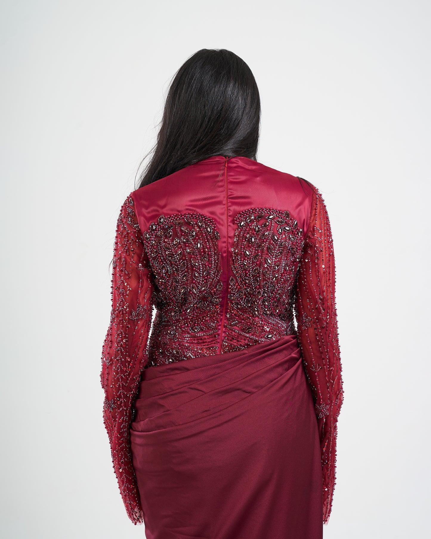 Ruby Embellished Gown