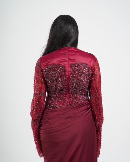 Ruby Embellished Gown