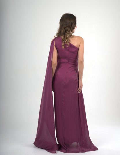 Violet Crinkle Dress