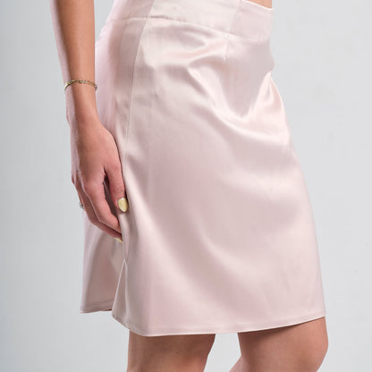 Satin Mini Skirt
