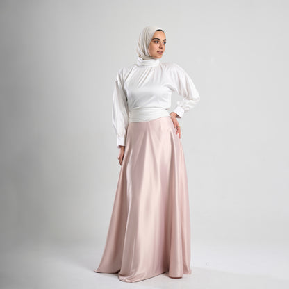Satin Flare Skirt