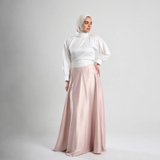 Satin Flare Skirt