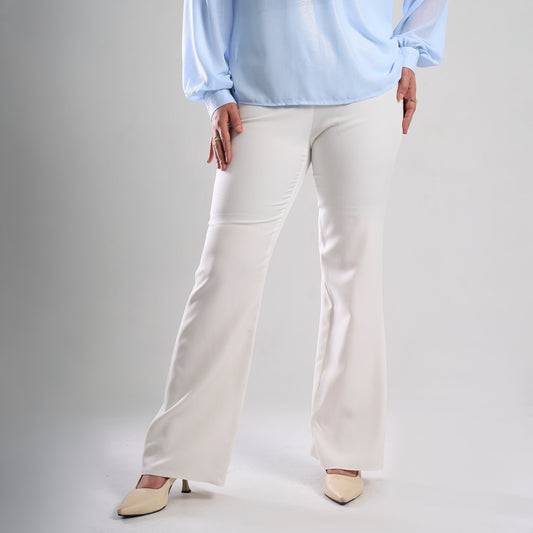 Flared Satin Pants