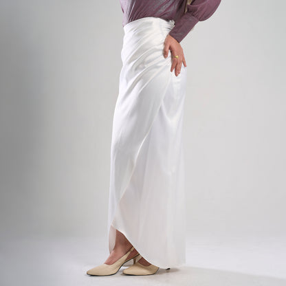 Satin Wrap Skirt