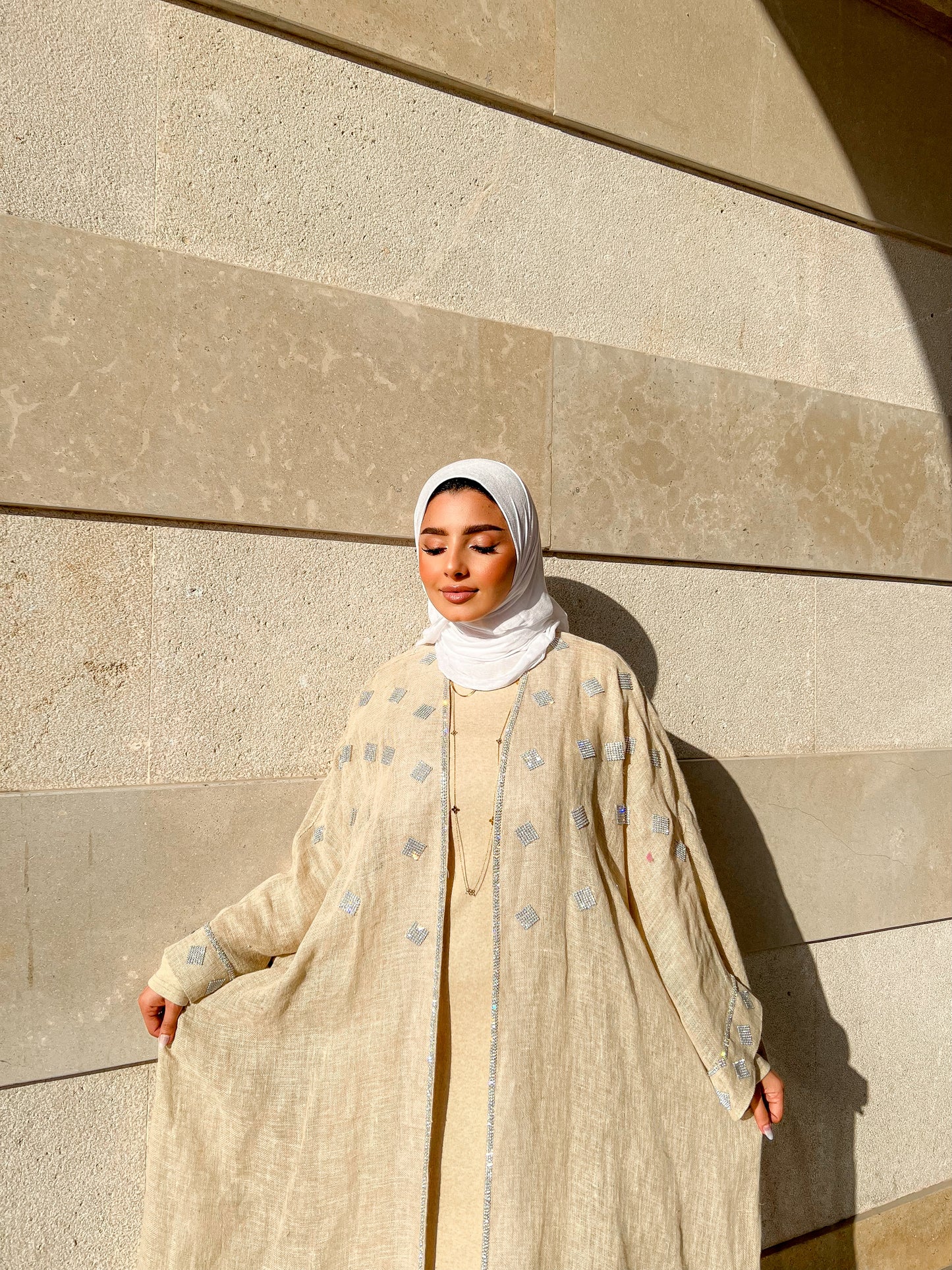 Ivory Glow Kaftan