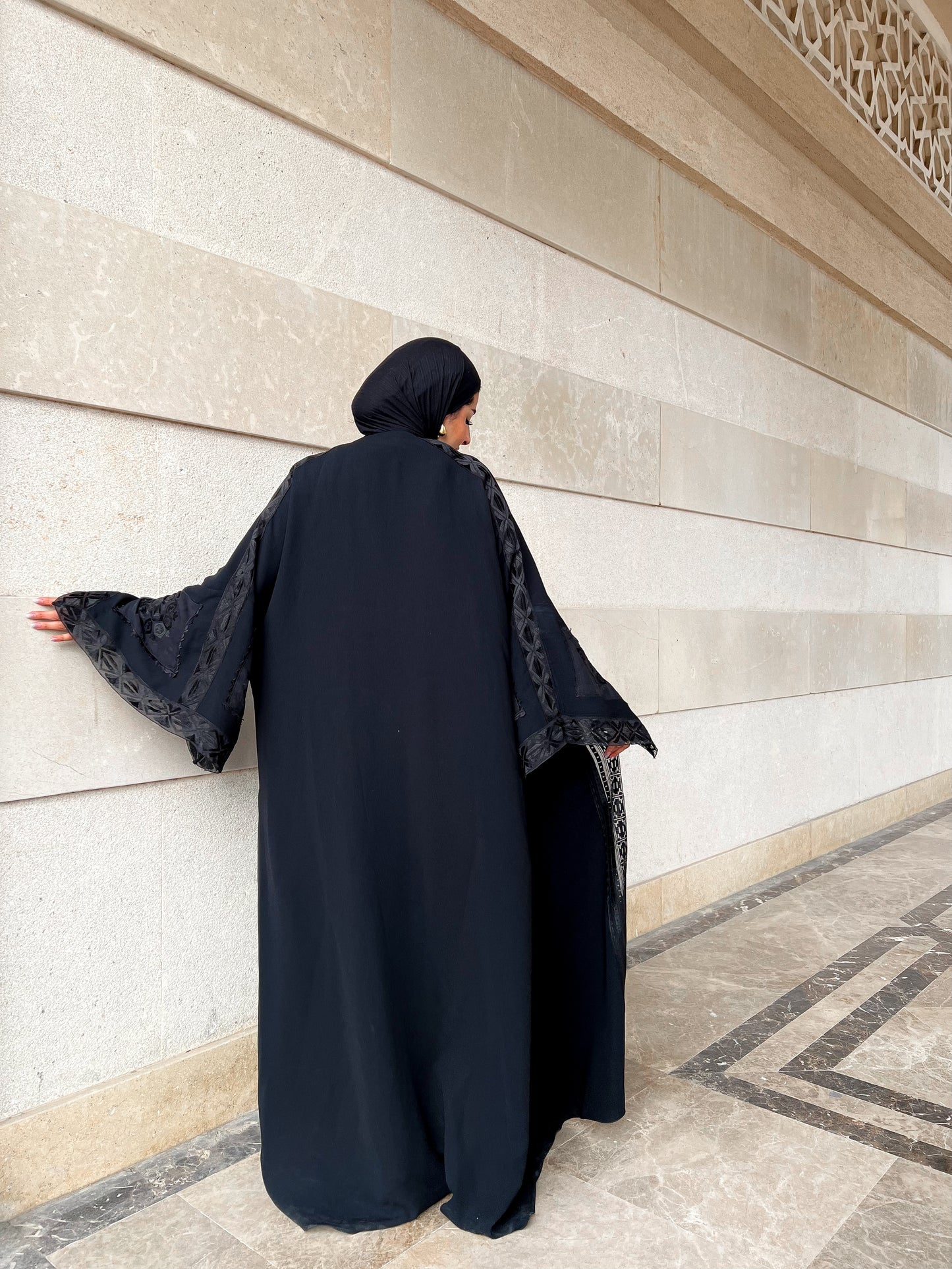 Lace Noir Kaftan