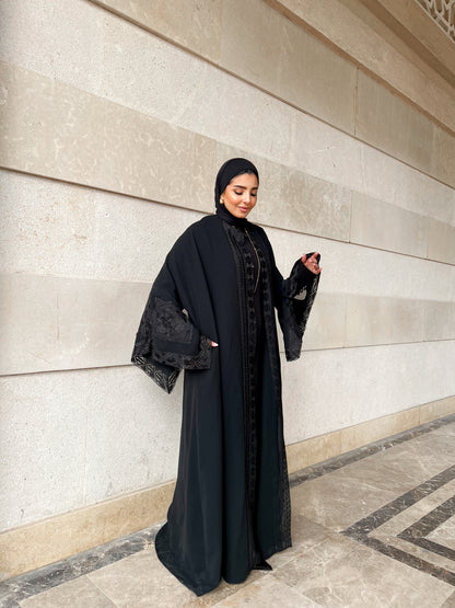 Lace Noir Kaftan