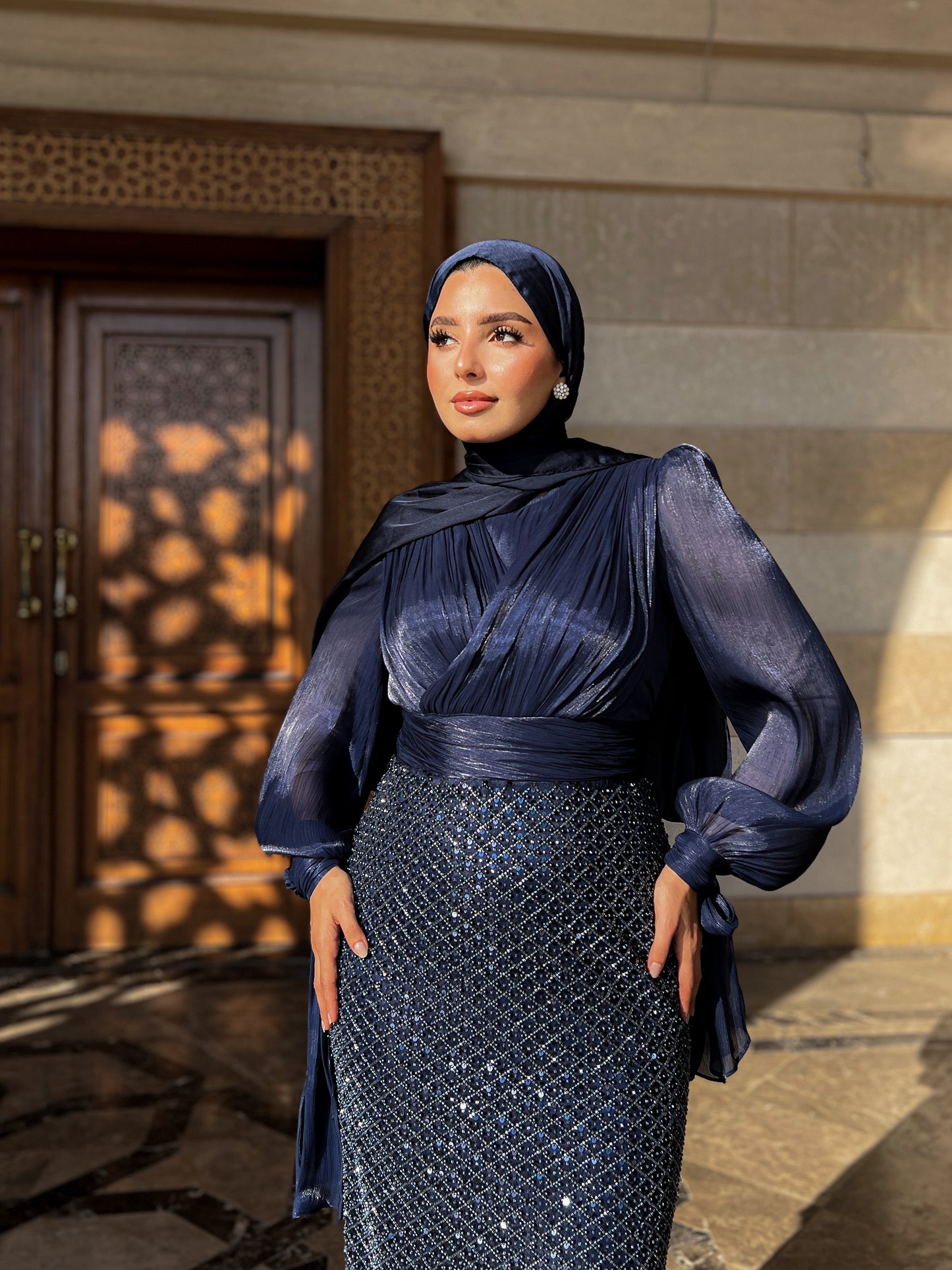 Sapphire Serenade Dress