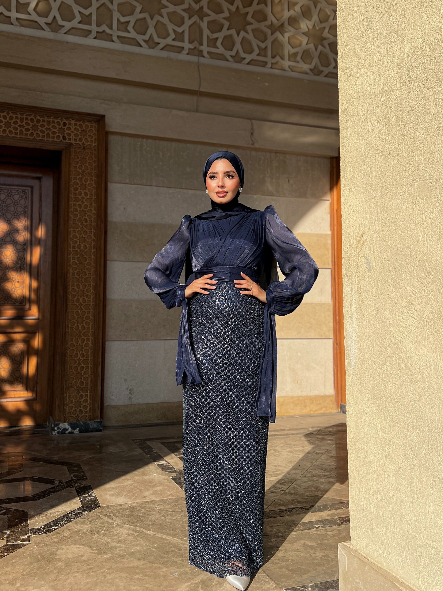 Sapphire Serenade Dress