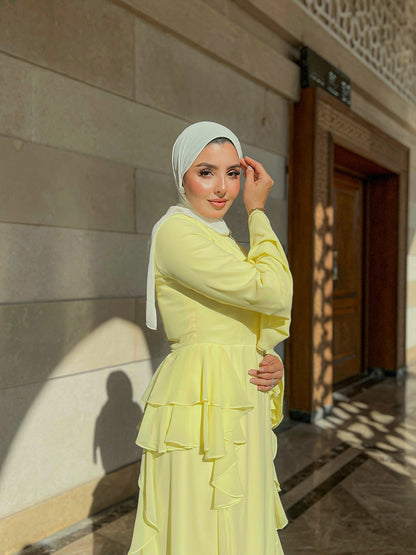 Sunburst Ruffle Dress