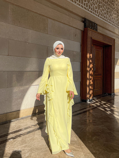 Sunburst Ruffle Dress