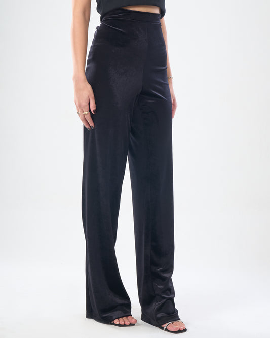 Black Velvet Pants