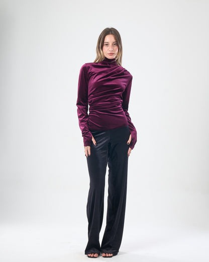 Black Velvet Pants