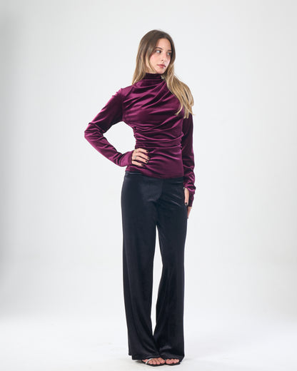 Black Velvet Pants